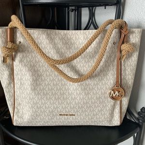 MK monogram canvas tote